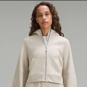Lululemon Scuba Oversized Full-Zip Hoodie in Mojave Tan M/L